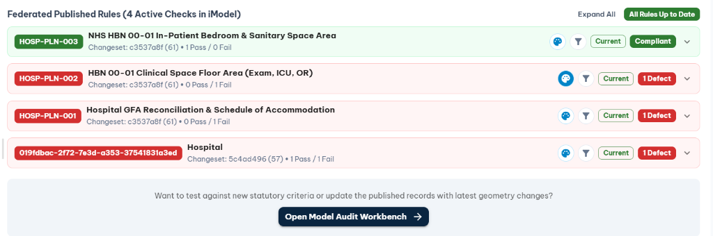 Federated Published Rules: NHS Design Standard Checks in bim-checker