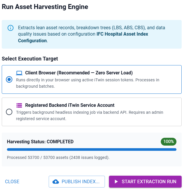 Harvesting Modal Execution Target